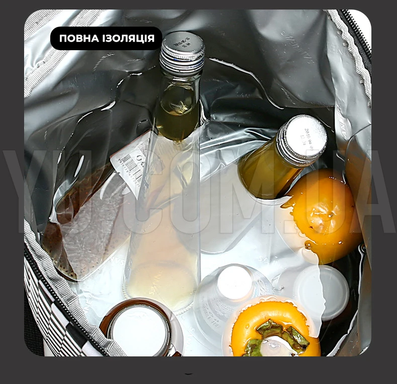 Термосумка для транспортування холодних та гарячих продуктів, напоїв GP 4338 сумка-холодильник 13 літрів 24*18*30 см Термосумка для транспортування холодних та гарячих продуктів, напоїв GP 4338 сумка-холодильник 13 літрів 24*18*30 см